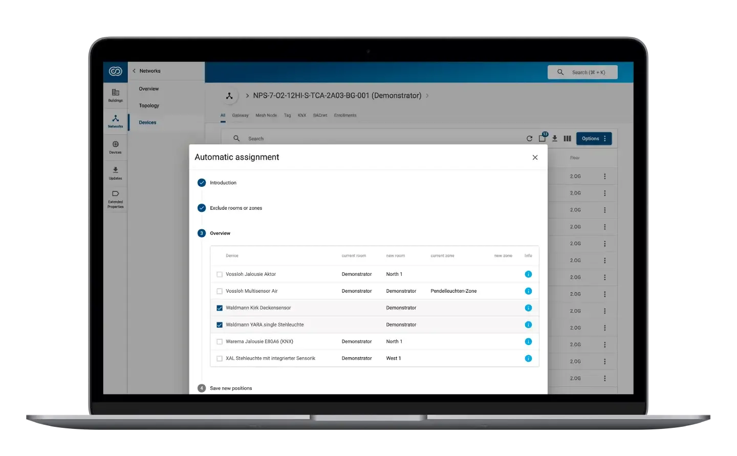 Darstellung der Anwendung!