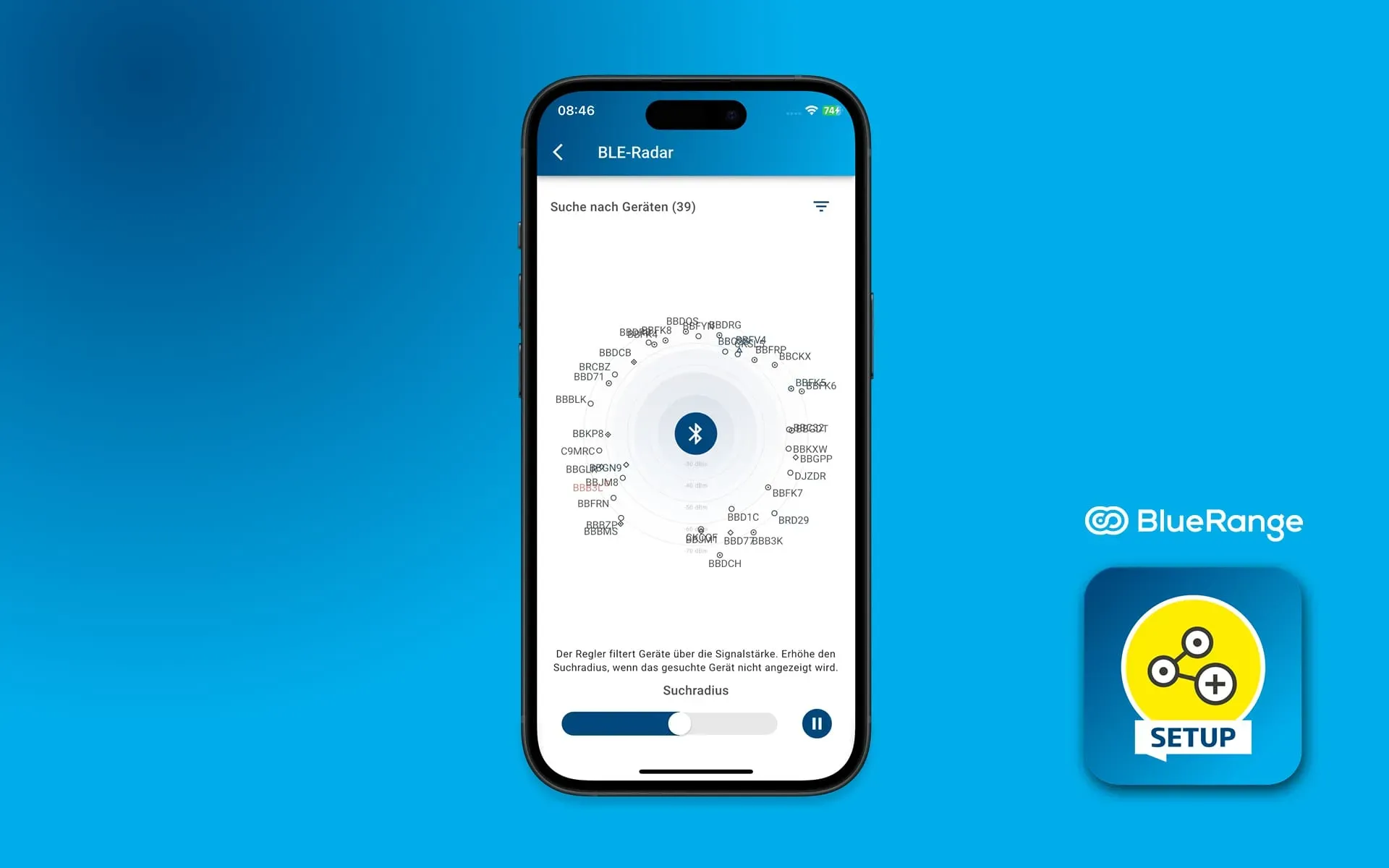 Mesh devices can be found in the building in real time