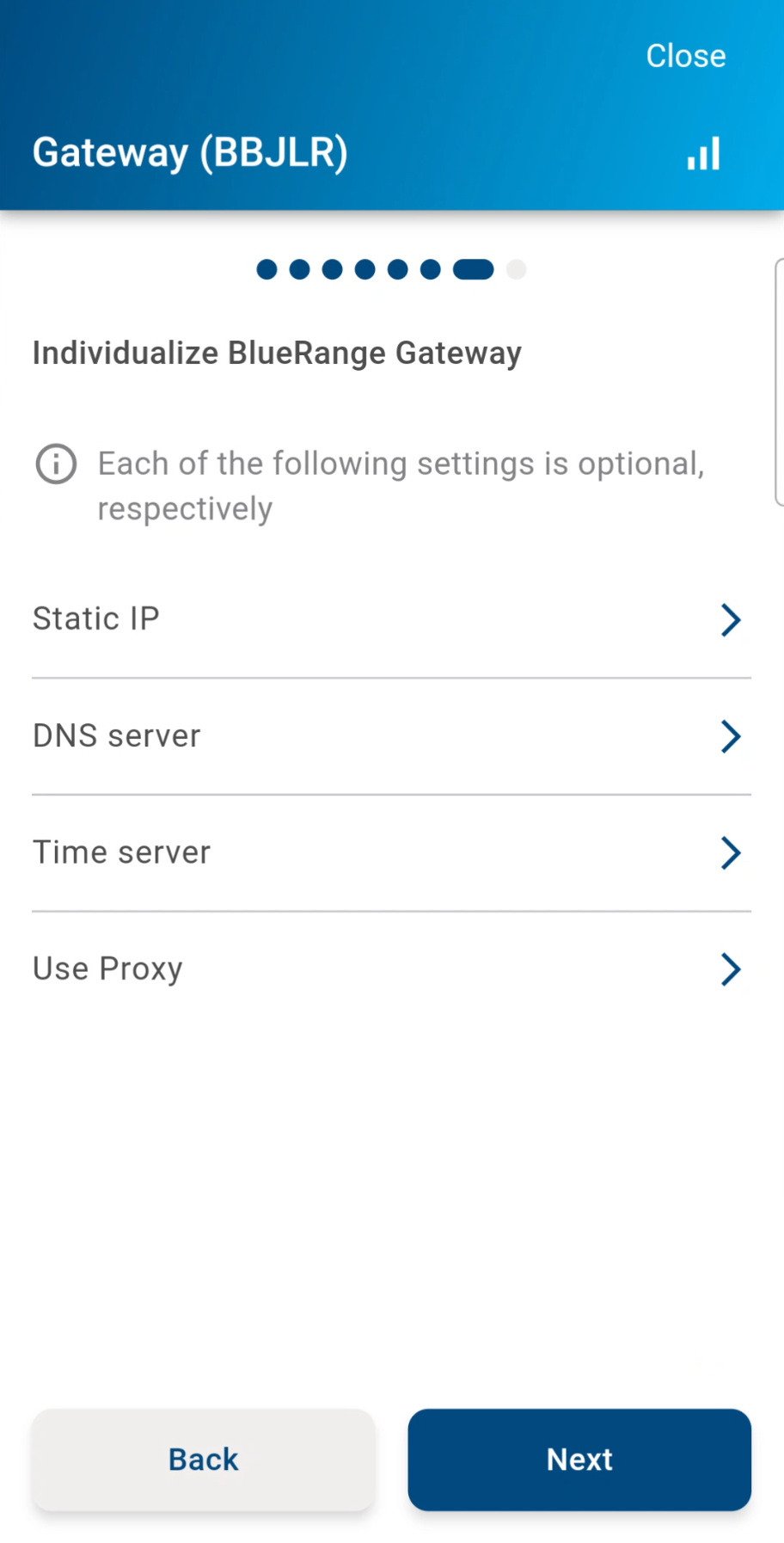 gw network settings